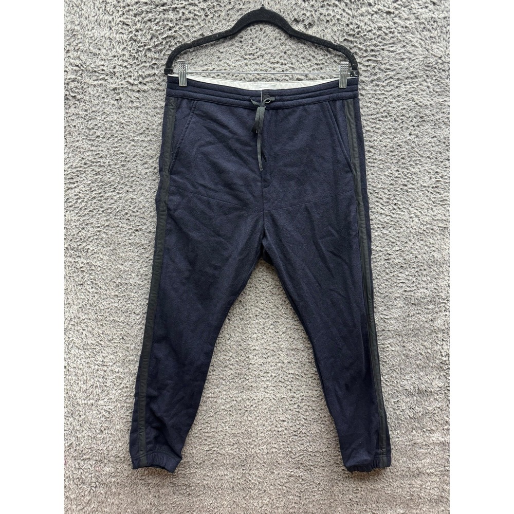 NWT True To Cast Jogger Wool Elastic Cuff Drawstring Pants Navy Blue Men Size 31